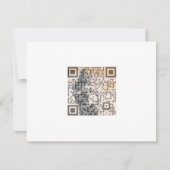 Smart Oranje Shades Monochrome Indie Song Qr Code Kaart (Voorkant)