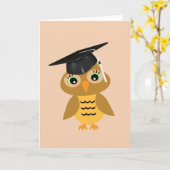 Smart Owl Afstuderen Kaart (Gele Bloem)