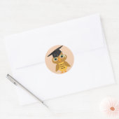 Smart Owl Afstuderen Ronde Sticker (Envelop)
