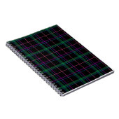 Smart Paars Green Tartan Notitieboek (Rechterzijde)