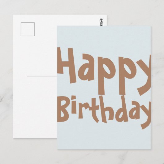 Smart Party Happy Birthday Kaart (Voorkant / Achterkant)