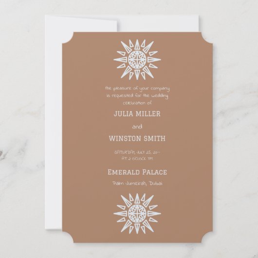 Smart Party Wedding Invitation Kaart (Voorkant)