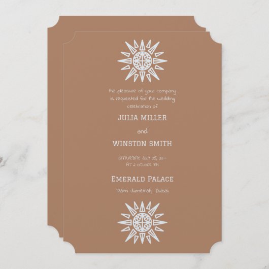 Smart Party Wedding Invitation Kaart (Voorkant / Achterkant)