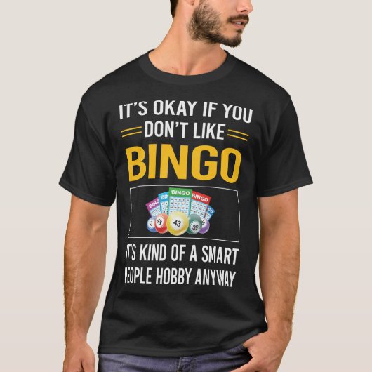 Smart People Bingo T-shirt (Voorkant)