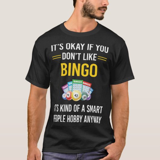 Smart People Bingo T-shirt (Voorkant)