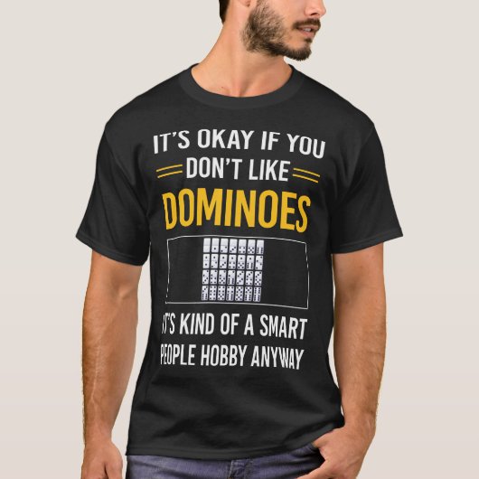 Smart People Dominoes T-shirt (Voorkant)