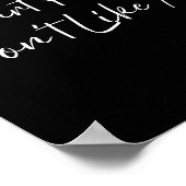 Smart People Don't Like Me Litical Saying  Poster (Hoek)