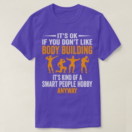Smart People Hobby Body Building Funny Workout Gif T-shirt (Design voorkant)