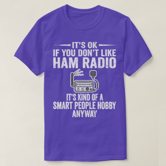  Smart People Hobby Radio Operators Ama T-shirt (Design voorkant)