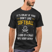 Smart People Softball T-shirt (Voorkant)