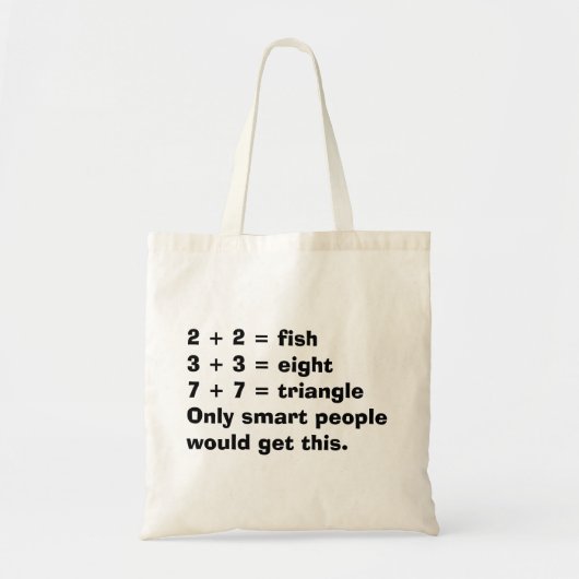 Smart People Wiskunde Canvas tas (Voorkant)
