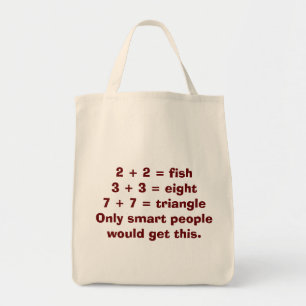 Smart People Wiskunde Canvas tas