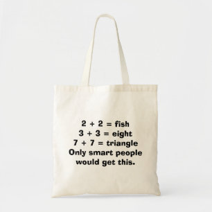 Smart People Wiskunde Canvas tas