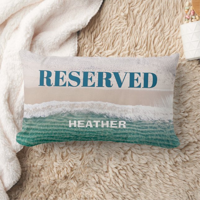 SMART! 🏖️ Personalized "Reserved" Beach Pillow   Kussen (Deken)