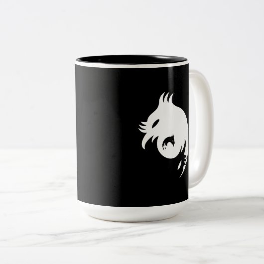 Smart Phoenix Tweekleurige Koffiemok (Voorkant rechts)