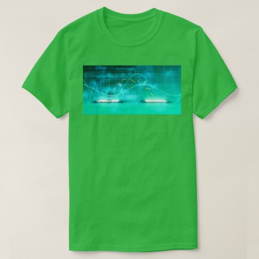 Smart Phone Banking Online als Fintech Concept T-shirt (Design voorkant)