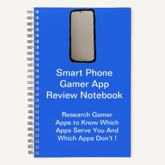 Smart Phone Gamer App Review Notitieboek (Voorkant)