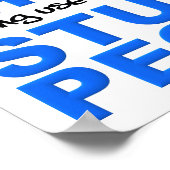 Smart Phones Stupid People Funny Poster Sign (Hoek)