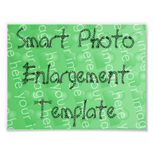 Smart Photo Enlargement Sjabloon Foto Afdruk (Voorkant)