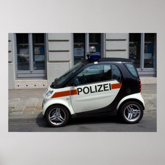 Smart Police Car Poster (Voorkant)