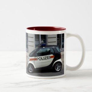 Smart Police Car Tweekleurige Koffiemok