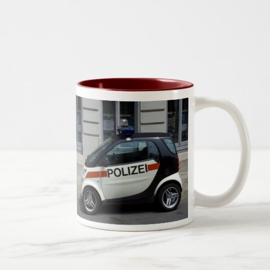 Smart Police Car Tweekleurige Koffiemok (Rechts)