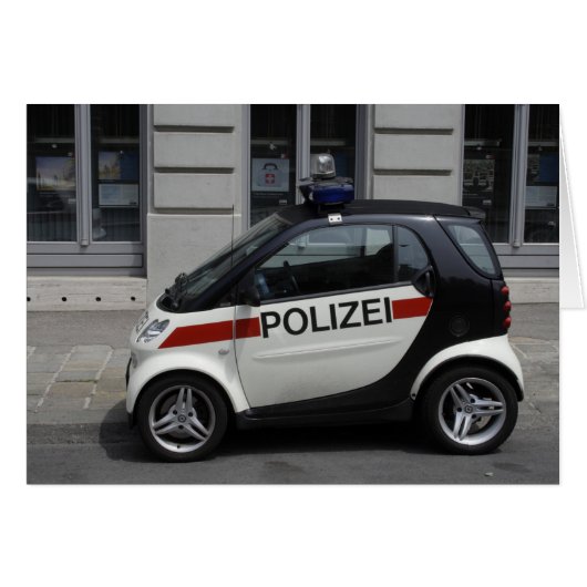 Smart Polizei Auto (Voorkant Horizontaal)