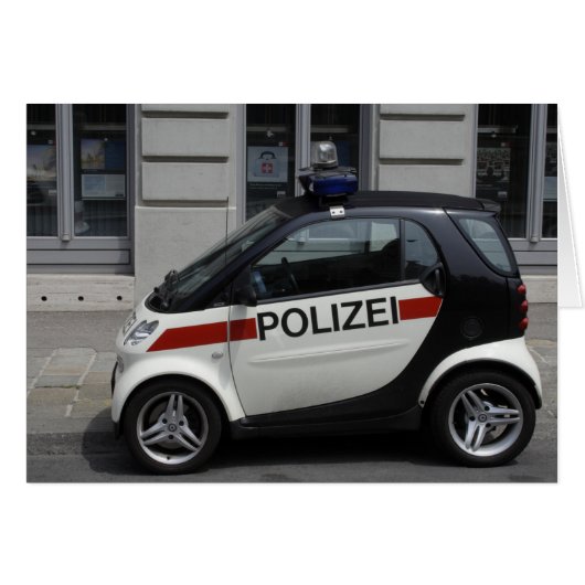 Smart Polizei Auto (Voorkant Horizontaal)