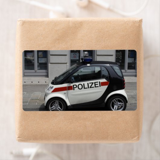 Smart Polizei Auto Etiket (Insitu)