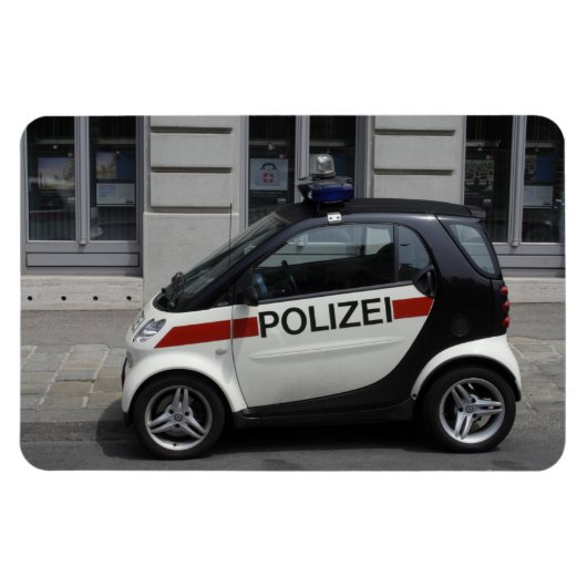Smart Polizei Auto Magneet (Horizontaal)