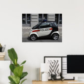 Smart Polizei Auto Poster (Thuiskantoor)