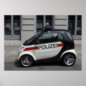 Smart Polizei Auto Poster (Voorkant)