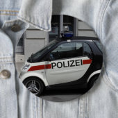 Smart Polizei Auto Ronde Button 6,0 Cm (In situ)