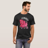 Smart Powerful Feminist Feminism Rights Womens Equ T-shirt (Voorkant volledig)