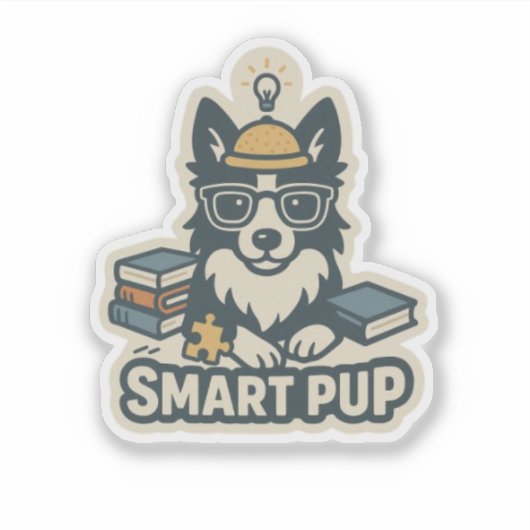 Smart pup sticker (Voorkant)