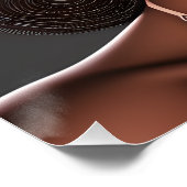 Smart Queen Auburn Bruin Haar Zwart Melanine Afro Perfect Poster (Hoek)