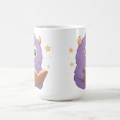Smart Reading Monster Kids Mug — Purple Study Koffiemok (Center)