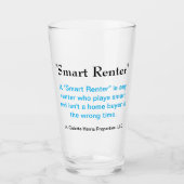 Smart Renter - Design 1 Glas (Voorkant)