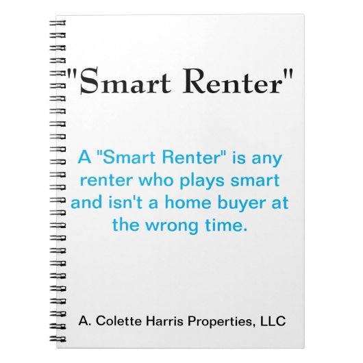 Smart Renter - Design 1-Notitieboek Notitieboek (Voorkant)