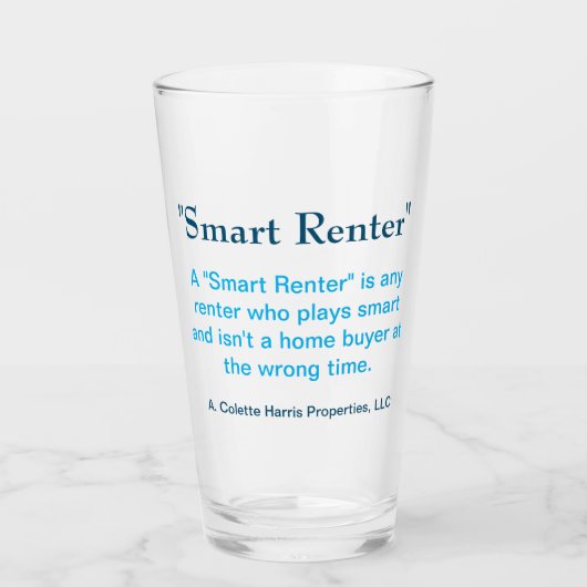 Smart Renter - Design 3 Glass Glas (Voorkant)