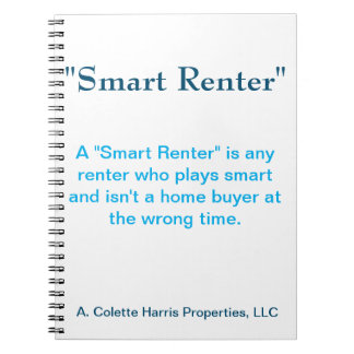 Smart Renter-ontwerp 3-Notitieboek Notitieboek