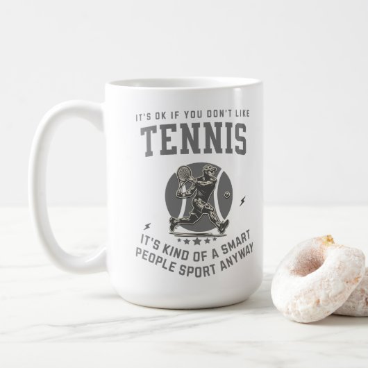 Smart Retro Tennis Sport Koffiemok (Met donut)