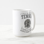 Smart Retro Tennis Sport Koffiemok (Voorkant rechts)