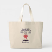 Smart & Right yada Yahowah Canvas Bag Grote Tote Bag (Achterkant)
