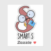 Smart S Funny Alphabet Pun Sticker (Vel)
