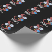 Smart S Grappig Alfabet Pun Donker BG Cadeaupapier (Hoek)