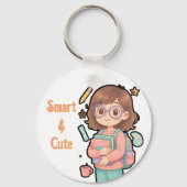  "Smart & Schattige" Schoolmeisje Sleutelhanger (Achterkant)