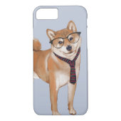 Smart Shiba Inu (achtergrondkleur bewerkbaar) Case-Mate iPhone Case (Achterkant)