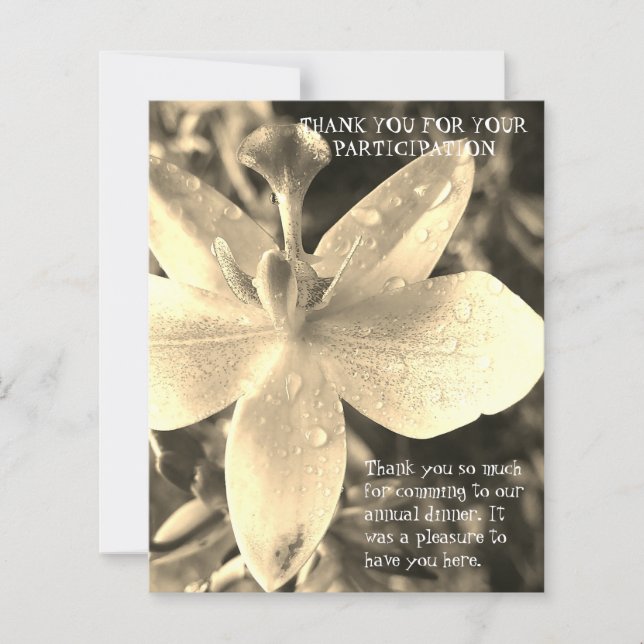 SMART SIMPLE DINNER THANK YOU CARD (Voorkant)