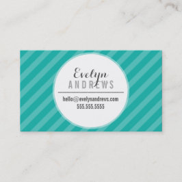 SMART SIMPLE SPOT streep patroon trendy jade groen Visitekaartje